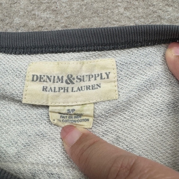 Denim & Supply Ralph Lauren Womens Sweatshirt Gray Small S Pullover Aztec Lady - Picture 4 of 7